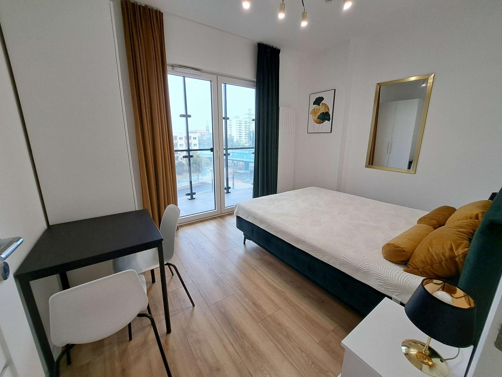 Apartamenty Wola Tower Varsovia Exterior foto